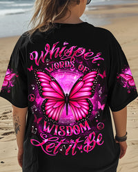 WHISPER WORDS OF WISDOM BUTTERFLY ALL OVER PRINT - YHDU2507251