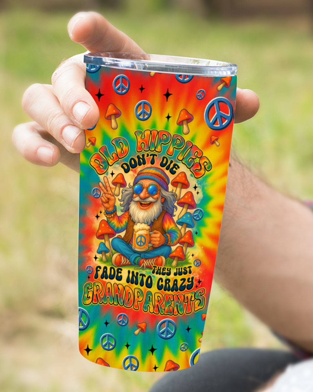 OLD HIPPIES TIE DYE TUMBLER - TYTM1507255