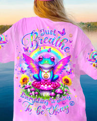 JUST BREATHE FROG ALL OVER PRINT - YHDU2405243