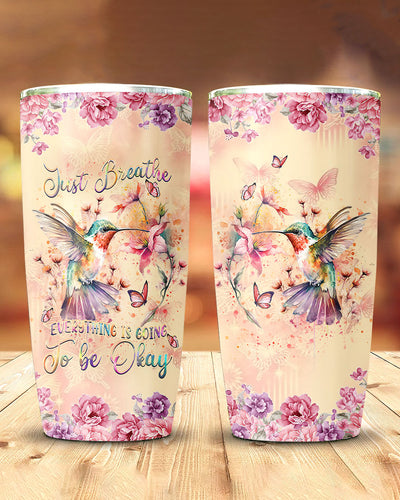 JUST BREATHE HUMMINGBIRD TUMBLER - YHDU2803243