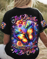 JUST BREATHE BUTTERFLY ALL OVER PRINT - YHDU0603253