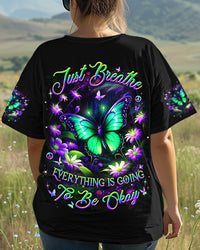 JUST BREATHE BUTTERFLY ALL OVER PRINT - YHDU0404251