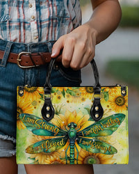 I AM ENOUGH DRAGONFLY LEATHER HANDBAG - TYTM2203242