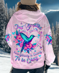 JUST BREATHE HUMMINGBIRD ALL OVER PRINT - YHDU0410244