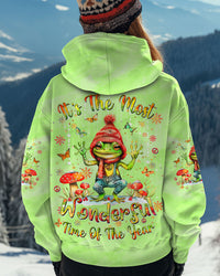 IT'S THE MOST WONDERFUL TIME CHRISTMAS FROG ALL OVER PRINT - YHDU0910242