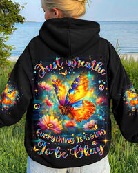JUST BREATHE BUTTERFLY ALL OVER PRINT - TLDU1211242
