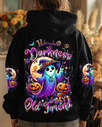 HELLO DARKNESS MY OLD FRIEND HALLOWEEN ALL OVER PRINT - YHDU1308241