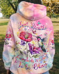 JUST BREATHE HUMMINGBIRD ALL OVER PRINT - YHDU1610243