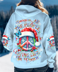 IMAGINE ALL THE PEOPLE LIVING LIFE IN PEACE CHRISTMAS ALL OVER PRINT - YHDU1110244