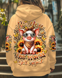 BE YOU THE WORLD WILL ADJUST PIG ALL OVER PRINT - YHDU2612243