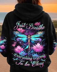 JUST BREATHE DRAGONFLY ALL OVER PRINT - YHDU2710233