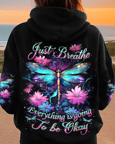 JUST BREATHE DRAGONFLY ALL OVER PRINT - YHDU2710233