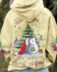 BE YOU THE WORLD WILL ADJUST CHRISTMAS ALL OVER PRINT - YHDU611233