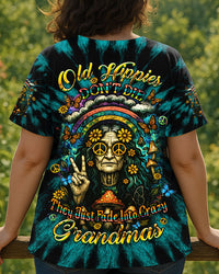 OLD HIPPIES DON'T DIE HIPPIE GRANDMAS ALL OVER PRINT - YHDU0506252