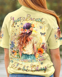 JUST BREATHE HIPPIE GIRL ALL OVER PRINT - YHDU111232