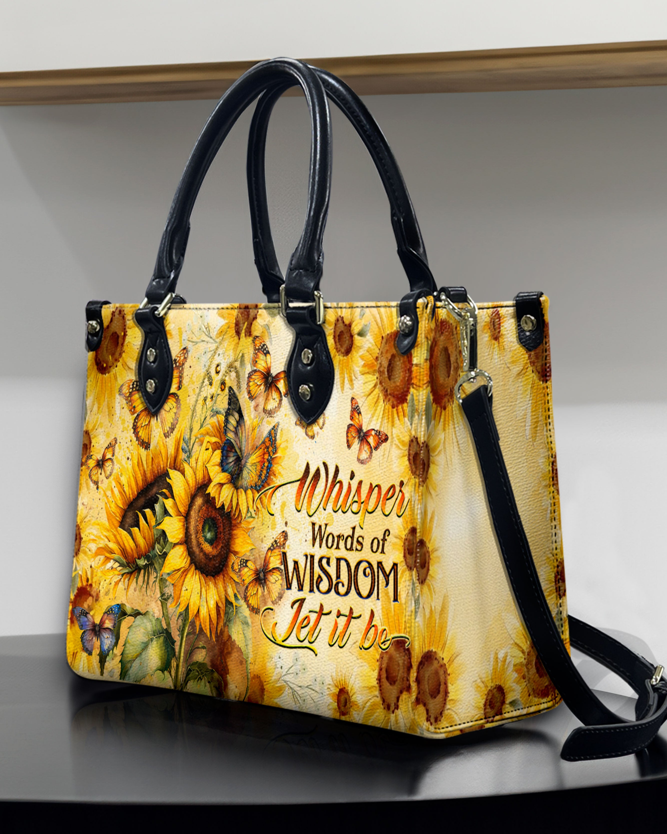 WHISPER WORDS OF WISDOM SUNFLOWER LEATHER HANDBAG - YHDU1510244