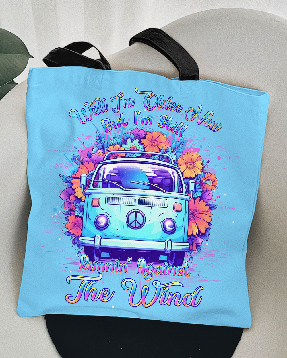 RUNNING AGAINST THE WIND TOTE BAG - YHDU2407235