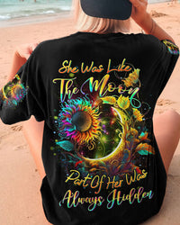 SHE WAS LIKE THE MOON SUNFLOWER ALL OVER PRINT - YHDU2106232