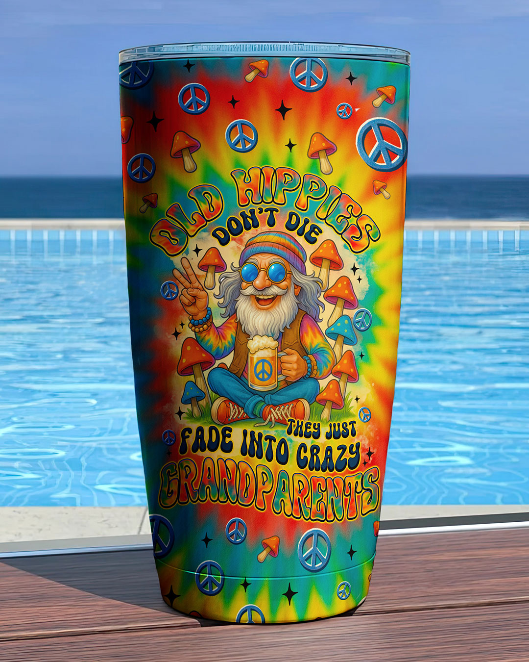 OLD HIPPIES TIE DYE TUMBLER - TYTM1507255
