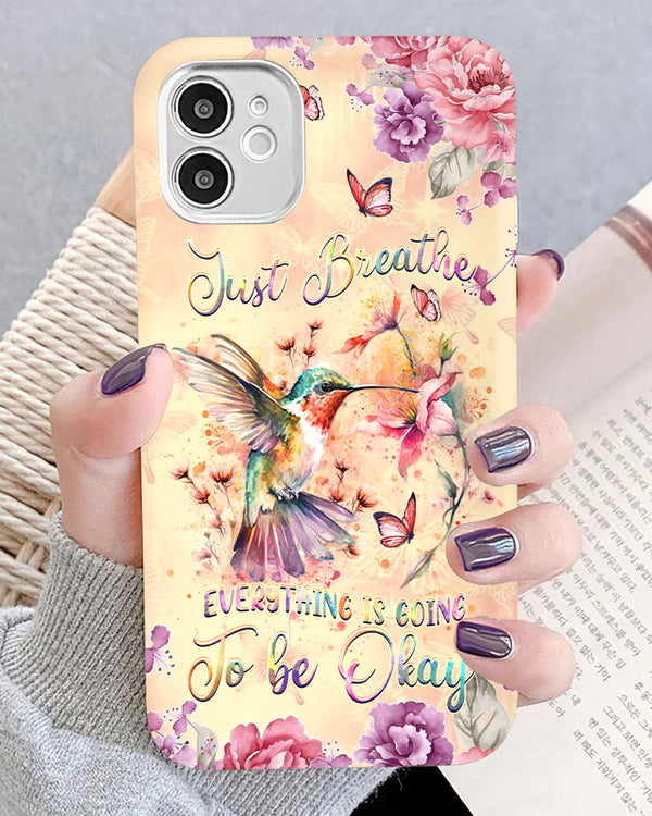 JUST BREATHE HUMMINGBIRD PHONE CASE - YHDU2803244