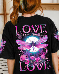LOVE THE LIFE YOU LIVE DRAGONFLY ALL OVER PRINT - TYTM2509232
