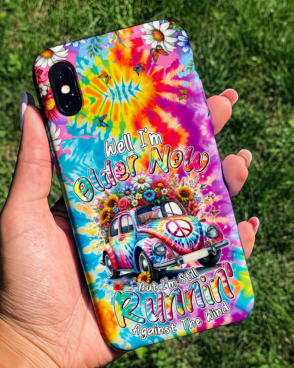 RUNNING AGAINST THE WIND TIE DYE PHONE CASE - TYTM1801246