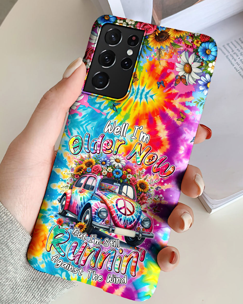 RUNNING AGAINST THE WIND TIE DYE PHONE CASE - TYTM1801246