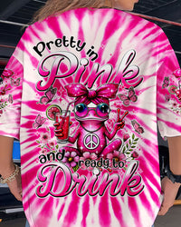 PRETTY IN PINK FROG TIE DYE ALL OVER PRINT - TYTM0307244