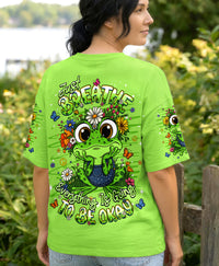 JUST BREATHE FROG ALL OVER PRINT - TLHG2206263