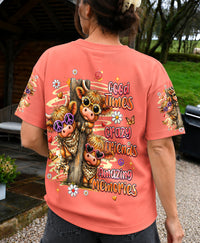 GOOD TIMES CRAZY FRIENDS HIGHLAND COW ALL OVER PRINT - TLHG0807261