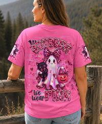 IN OCTOBER WE WEAR PINK BOO CAT BREAST CANCER AWARENESS ALL OVER PRINT   - TLHG1707261