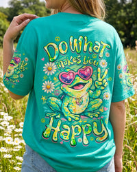 DO WHAT MAKES YOU HAPPY FROG ALL OVER PRINT - TYQY1307262