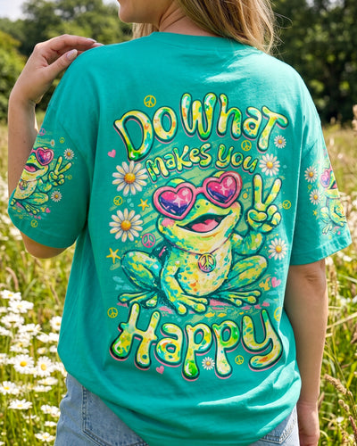 DO WHAT MAKES YOU HAPPY FROG ALL OVER PRINT - TYQY1307262