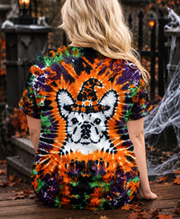 FRENCH BULLDOG WITCH HALLOWEEN BURST ALL OVER PRINT - TLHG2107262