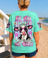 BE YOU THE WORLD WILL ADJUST COW  ALL OVER PRINT  - TLHG2107263