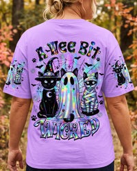 A WEE BIT WICKED HALLOWEEN CAT ALL OVER PRINT - TYQY0708262