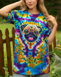 RADIANT SWIRL FUNNY PUG DOG ALL OVER PRINT - YHHG2101262