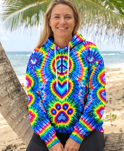 PEACE LOVE PAWS RADIANT BURST ALL OVER PRINT - YHHG1410262