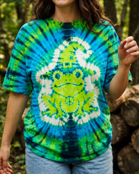 VIBRANT BLUE AND GREEN WITCH FROG SWIRL HALLOWEEN ALL OVER PRINT - TYQY0809261