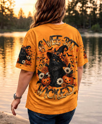 A WEE BIT WICKED BLACK CAT HALLOWEEN ALL OVER PRINT - TLHG2408267
