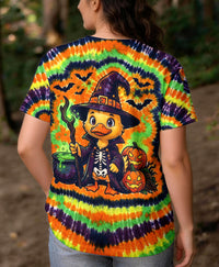 SPOOKY RUBBER DUCK WITCH HALLOWEEN SWIRL ALL OVER PRINT - TLHG1609268