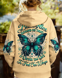 NEVER TOO LATE TO FIND YOUR WINGS BUTTERFLY ALL OVER PRINT - TYQY0902261
