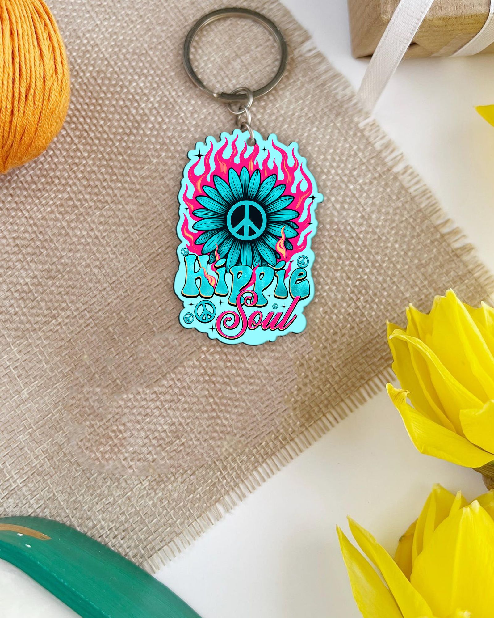 HIPPIE SOUL FLOWER ORNAMENT & KEYCHAIN - TYQY2208255