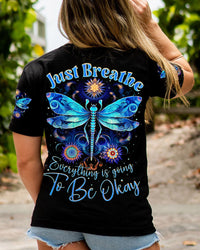 JUST BREATHE DRAGONFLY ALL OVER PRINT - TLNZ2206231