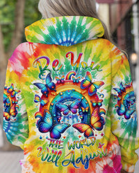 BE YOU THE WORLD WILL ADJUST BUTTERFLY RAINBOW ALL OVER PRINT - TLNZ3001242