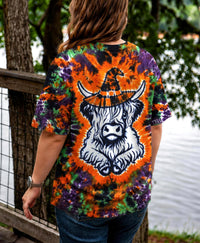 HIGHLAND COW WITCH HALLOWEEN ALL OVER PRINT - TLHG1308264