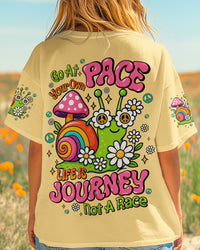 GO AT YOUR OWN PACE SNAIL HIPPIE ALL OVER PRINT - TYQY2406254