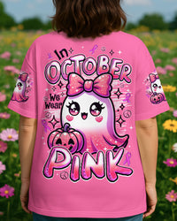 IN OCTOBER WE WEAR PINK BOO BREAST CANCER AWARENESS ALL OVER PRINT - TYQY1208253