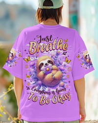 JUST BREATHE SLOTH ALL OVER PRINT - TLNZ1308253