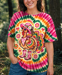 SUNSET BLOOM BURST TURKEY THANKSGIVING ALL OVER PRINT - YHHG2610263